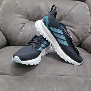 Adidas Runfalcon 5 TR Running Shoes. Black and Teal